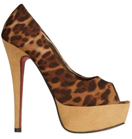 Plum Leopard Print Platforms