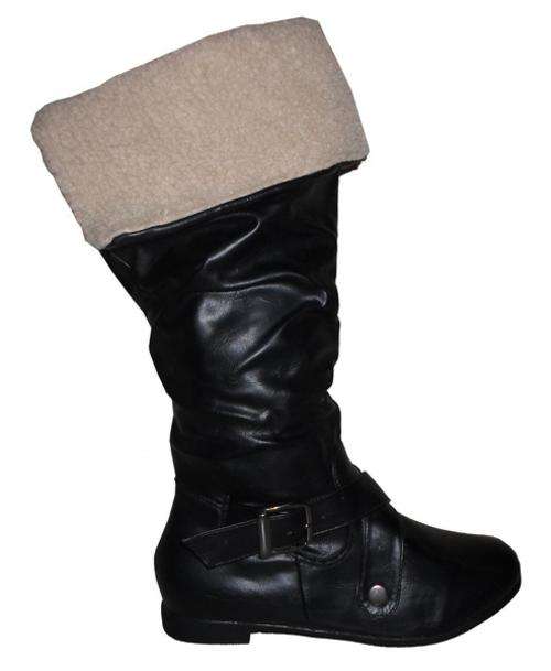 Mid Calf Fold Over Boots