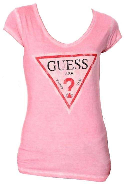 Guess Claudia V-neck Tee (Large)