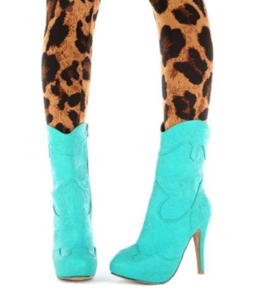 Iron Fist Turquoise Cowboy Boots