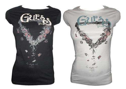 Guess Ladies Tees - Available in Black & White