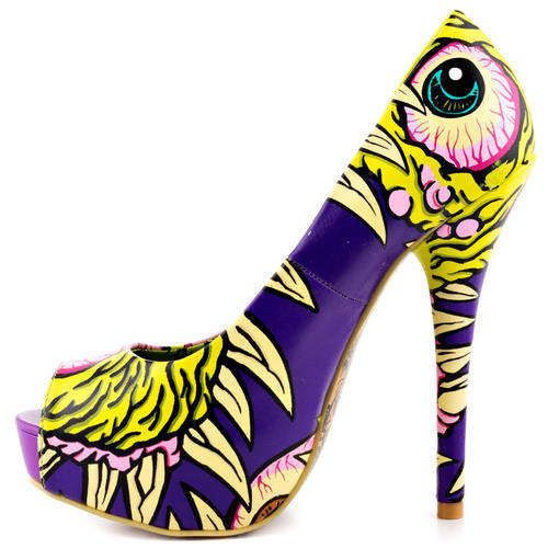 Iron Fist I See You Peep Toe Platforms