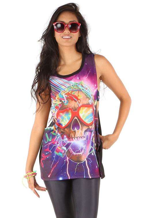 Iron Fist Party Skull  Muscle Tank - Latest Summer 2013
