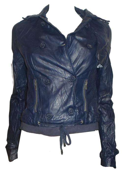 Zara Crinkled-look Biker-style Jacket (Size Small only)