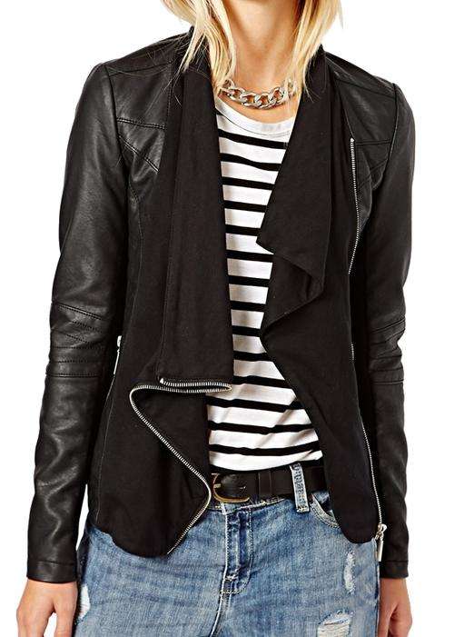 New Look Waterfall Biker Jacket