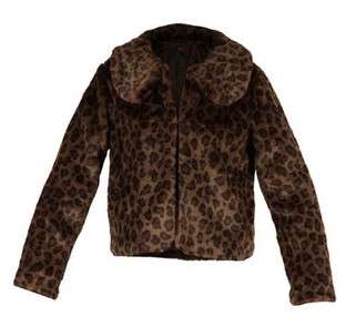 Designer Faux Fur Coat by Folia - Size Small