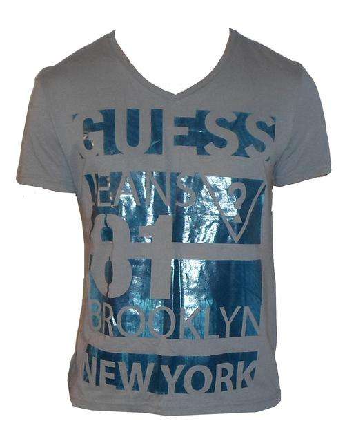 Guess Men's V-Neck Tee (Medium)