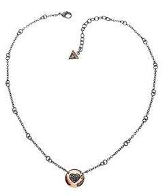 Guess Jewellery: Ladies Black & Rose-Gold Necklace