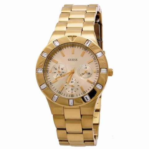 Guess Ladies Glisten Watch in Champagne Gold