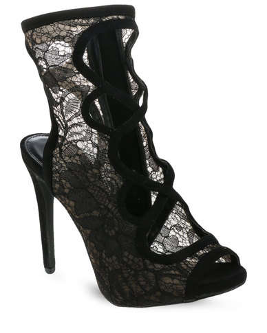 Daniella Michelle Lace Booty Heels (Size 4) - Preowned, but NEW