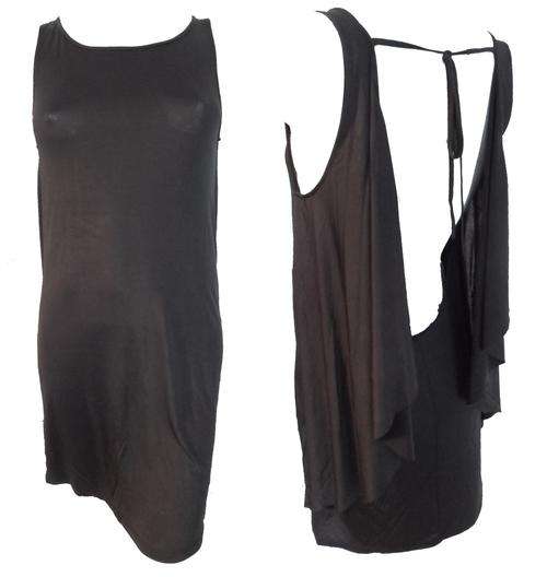 Status Moda Open Back Draped Dress / Beach Cover (Small)