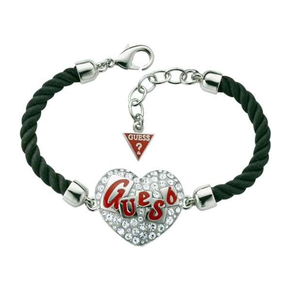 Guess Jewellery: Rope Pave Heart Bracelet