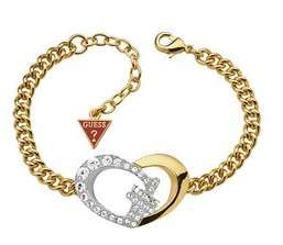 Guess Jewellery: Gold G-Heart Bracelet