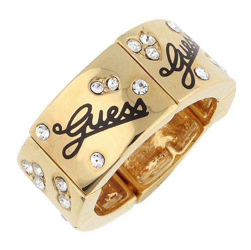 Guess Jewellery: Wide Band All Around Stretch Ring