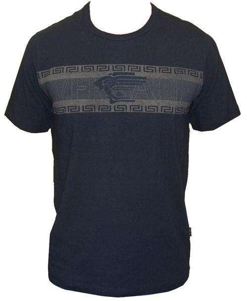 Versace Men's Tees - Navy Blue (Sizes: XL/XXL)