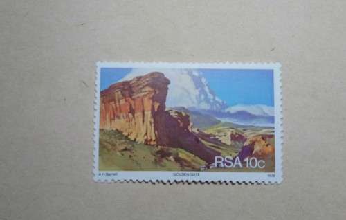 10 Cents Golden Gate Republic of South Africa Stamp