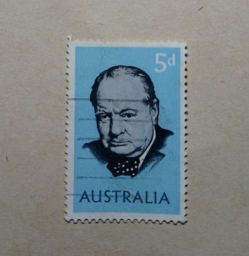 5d Stamp Sir Winston Churchill Australia