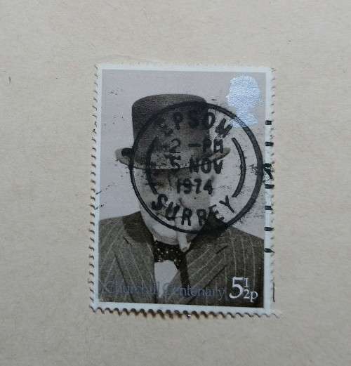 5 1/2 p Stamp Centenary of Sir Winston Churchill Great Britain