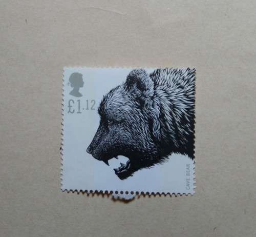 1.13p Stamp Great Britain Cave Bear