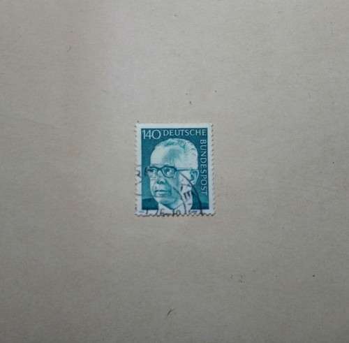 1.40 DM Deutsche Bundespos Stamp Gustav Heinemann