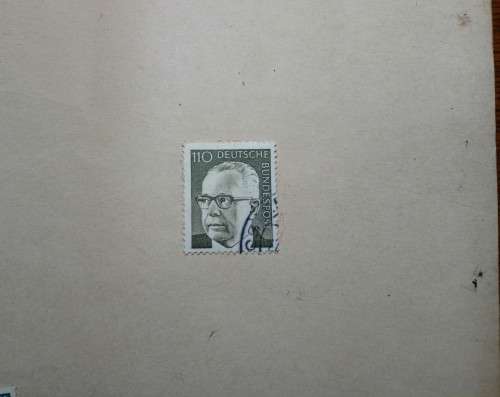 1.10 DM Deutsche Bundespos Stamp Gustav Heinemann