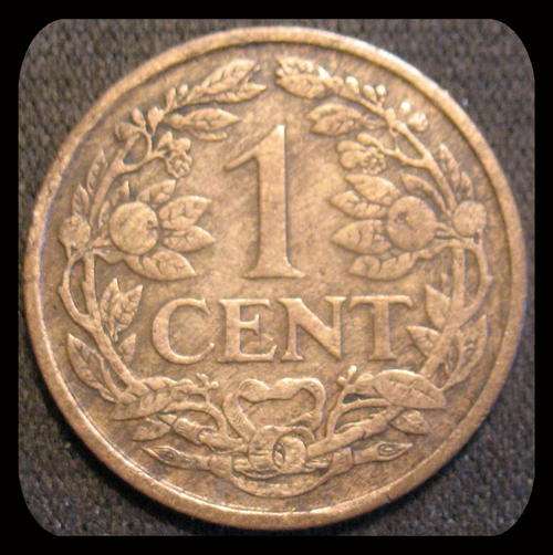 1925 One Cent Nederland Coin