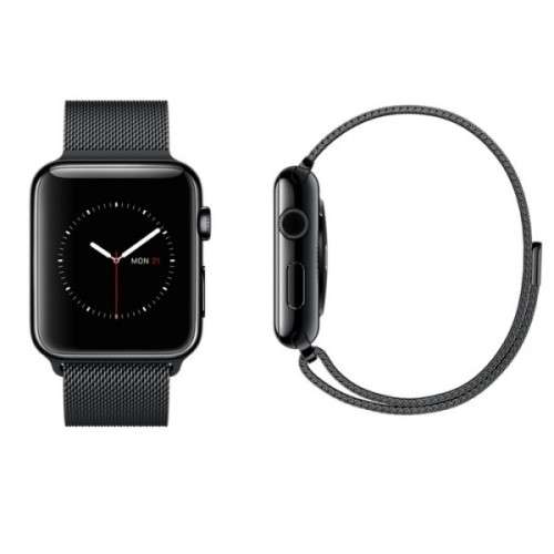 Apple Watch 42mm Milanese Loop Band Black