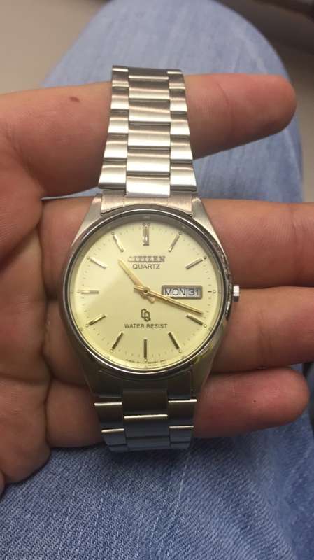 Vintage 1970s Citizen Day-Date P6101 Quartz Watch Barely Worn! No Box!