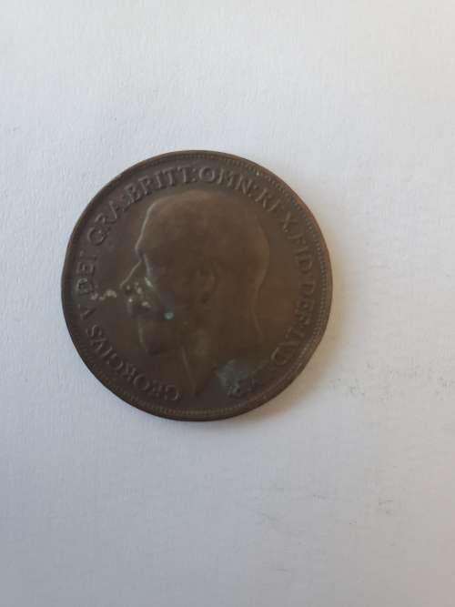 1918 British One Penny Coin