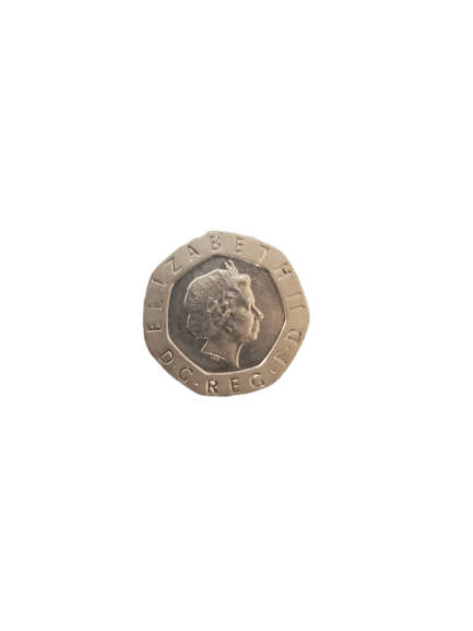 Twenty Pence 20p Error Coin No Date Error Coin Great Britain UK In Mint Condition