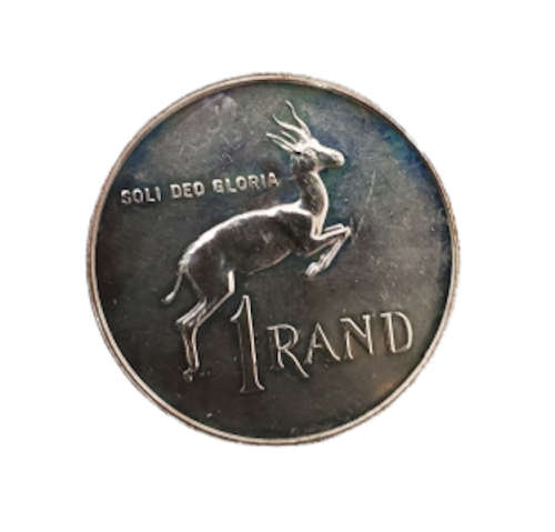 1990 South Africa  R1 One Rand Coin