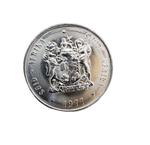 1977 South Africa R1 Silver Coin