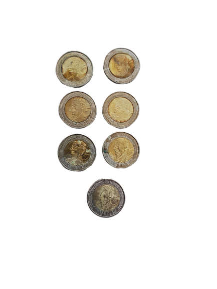 7 x 2008 Mandela R5 Five Rand Coins One Bid on All Coins