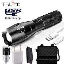 Tactical Flashlight X900 Super Bright LED Adjustable Light Torch