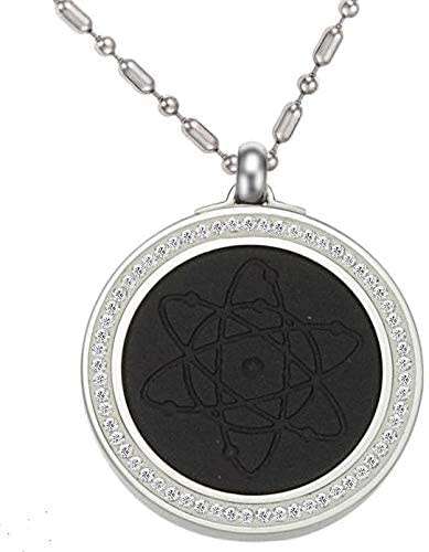 imited Editon Quantum Scalar With Design Crystal Design Japanese Lava Stone Energy Pendant  Necklace