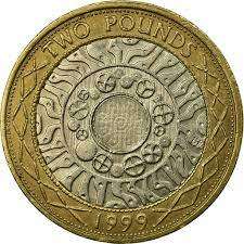 1999  Great Britain 2 Pounds Coin