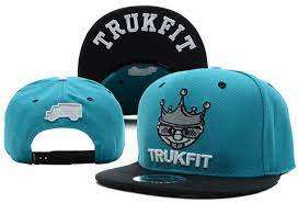 Trukfit Hip Hop Snapback Light Blue With Black Snapback Cap