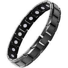 Magnetic Health Bracelet Stainless Steel Stylish Black