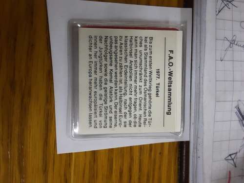 Turkiye Cumhuriyeti F.A.O Wetlsammlung 1977