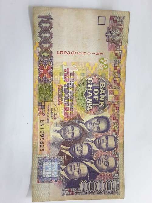 Bank Of Ghana Ten Thousand Cedis