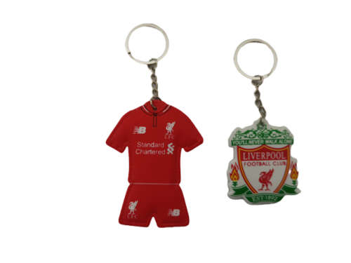 Liverpool FC PVC Keyring Set Kit And Logo Keyring
