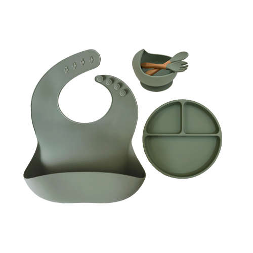 Baby Mealtime Full Feed Set High-Quality - Pink,Red,Purple,Green,BlueandBrown