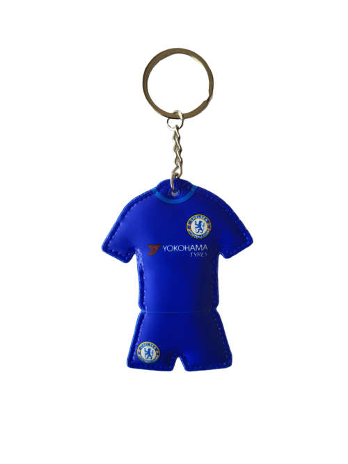 PVC Key Chains Stylish Football Soccer Teams Key Rings With Kit or Logo Shape Design