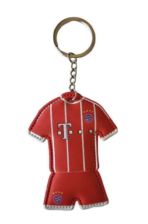 PVC Key Chains Stylish Football Soccer Teams Key Rings With Kit or Logo Shape Design