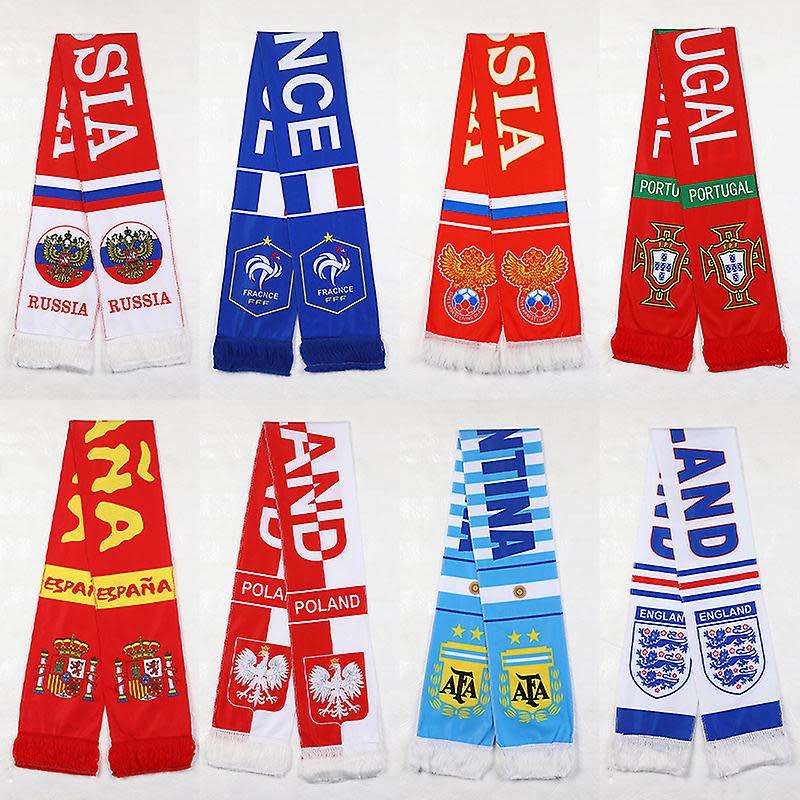 Football Fan Scarf - Country Football Teams Fan Scarf - See Description for List -
