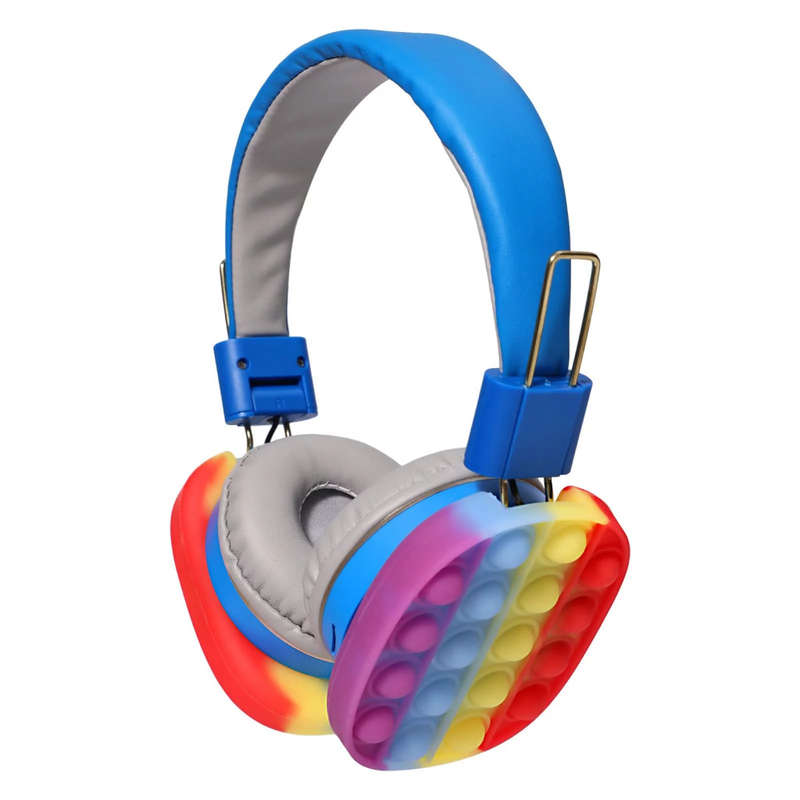Bluetooth Pop-it Headphones V5.0 Stylish Fidget Pop It Design - Comfortable Headphones -