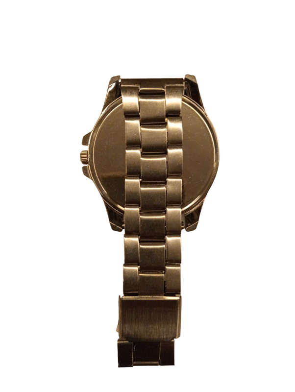 Stunning and Simple Mens Analogue Watch Smooth Silver  With Metal Strap