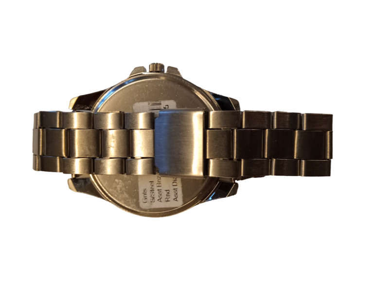 Stunning and Simple Mens Analogue Watch -Simple Grey Face With Numbers- Steel Band -Sleek Round Face