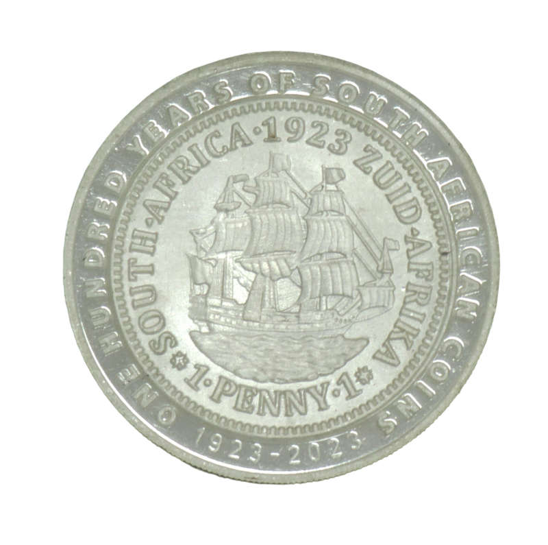 2023 One Ounce Fine Silver Commemorative - Centenary 100 years of South Africa Coins (1923-2023)