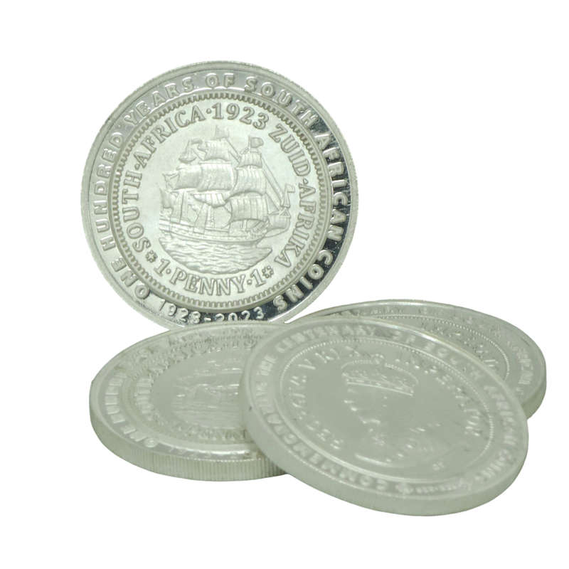 2023 One Ounce Fine Silver Commemorative - Centenary 100 years of South Africa Coins (1923-2023)
